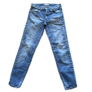 Moussy Vintage Jeans Womens Size 26 Straight Leg Taper Japan Distressed